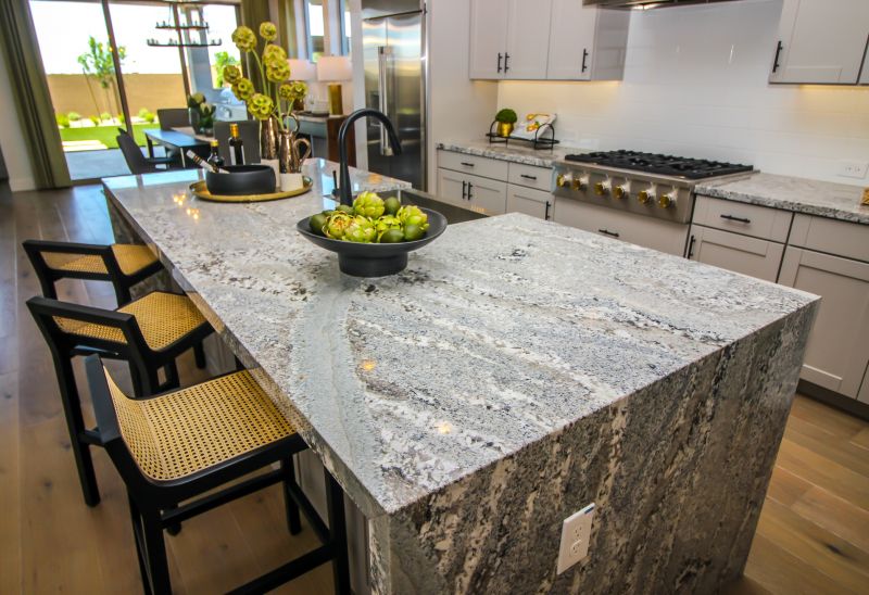 Granite Countertop with Unique Pattern