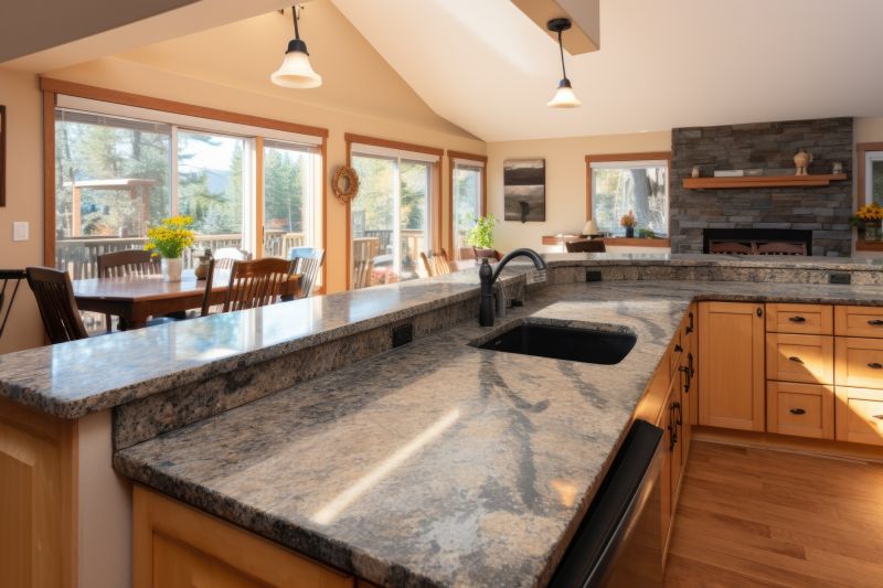 Granite Slab Installation in Marin County, CA
